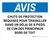 Notice: La protection contre les chutes est requise pour travailler dans le mur du bord du toit (Notice: Fall Protection Required When Working Within Roof Ledge) French Landscape - Wall Sign