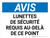 Notice: Lunettes De Sécurité Requis Au-Delà De Ce Point (Notice: Safety Glasses Required Beyond This Point) French Landscape - Wall Sign