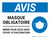 Notice: Masque Obligatoire Même pour Ceux Avec Covid-19 Vaccination (Notice: Face Mask Required Even for Those With Covid-19 Vaccination) French Landscape - Wall Sign