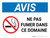 Notice: Ne Pas Fumer Dans Cette Zone Interdite (Notice: Do Not Smoke In This Area Prohibited) French Landscape - Wall Sign