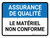 L'Assurance de la qualité- Aucune personne non autorisée au-delà de ce point (Quality Assurance: No unauthorized persons beyond this point) Landscape French - Wall Sign
