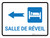 Salle de récupération Flèche gauche (Recovery Room Left Arrow) Landscape French - Wall Sign