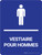 Vestiaire pour Hommes (Mens Locker Room) Portrait French - Wall Sign