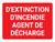 D'Extinction D'Incendie Agent De Décharge (Fire Suppression Agent Discharge) Landscape French - Wall Sign