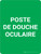 Poste De Douche Oculaire Aucune (Eyewash Station) Portrait French - Wall Sign