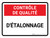 Contrôle De La Qualité- Le Calibrage En Raison (Quality Control: Calibration Due) Landscape French - Wall Sign