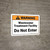 Warning: Wastewater Treatment Facility Do Not Enter - Wall Sign