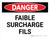 Danger: Faible Surcharge Fils (Danger: Low Overhead Wires) Landscape French - Wall Sign