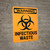 Warning: Biohazard Infectious Waste - Wall Sign