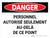 Danger: Le Personnel Autorisé Seulement Au-Delà De Ce Point (Danger: Authorized Personnel Only Beyond This Point) Landscape French - Wall Sign