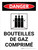 Danger: Les Bouteilles De Gaz Comprimé (Danger: Compressed Gas Cylinders) Portrait French - Wall Sign