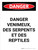 Danger: Les Serpents Venimeux Et Les Reptiles (Danger: Venomous Snakes And Reptiles) Portrait French - Wall Sign