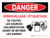 Danger: Lock Out Tag Out (Danger: Lock Out Tag Out) Landscape French - Wall Sign