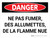Danger: Ne Pas Fumer Matchs De Flammes (Danger: No Smoking Matches Flames) Landscape French - Wall Sign
