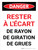 Danger: Tenir à l'écart De Rayon de giration de Grues (Danger: Keep Clear Of Swing Radius of Cranes) Portrait French - Wall Sign