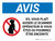 Avis: Si vous êtes Enceinte Informer Scanner Opérateur (Notice: If Pregnant Notify Scanner Operator) Landscape French - Wall Sign