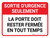 Sortie D'Urgence Seulement, La Porte Doit Rester Fermée En Tout Temps (Emergency Exit Only Door Must Remain Closed At All Times) Landscape French - Wall Sign