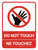 Ne Touchez Pas Do Not Touch (Do Not Touch Bilingual) Landscape French - Wall Sign