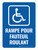 Rampe pour fauteuil roulant (Wheelchair Ramp) Portrait French - Wall Sign