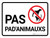 Pas d'Animaux de compagnie (No Pets) Landscape French - Wall Sign