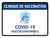 Clinique De Vaccination - Covid-19 Vaccin Disponible En Bleu (Vaccination Clinic: Covid-19 Vaccine Available Blue) Landscape French - Wall Sign