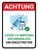 Achtung - Covid-19-Impfung erforderlich um einzutreten (Attention - Covid-19 Vaccination Required To Enter) German - Wall Sign