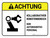 Achtung - Kollaborativer Roboterbereich (Caution - Collaborative Robotic Area) ANSI German - Wall Sign