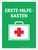 ERSTE-HILFE-KASTEN (First Aid Kit) German - Wall Sign