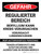 Gefahr - Beryllium-Krebs regulierter Bereich (Danger - Beryllium Cancer Regulated Area) Portrait German - Wall Sign
