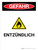 Gefahr - Entzündlich (Danger - Flammable) Portrait German - Wall Sign