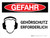 Gefahr - Gehörschutz erforderlich (Danger - Ear Protection Required) Landscape German - Wall Sign