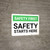 Safety First: Safety Starts Here - Wall Sign