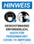 HINWEIS - Gesichtsmaske Erforderlich für Personen mit COVID-19-Imprung (Notice - Face Mask Required Even For Those With Vaccination) Portrait German - Wall Sign