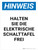Hinweis - Halten Sie die Schalttafel frei (Notice - Keep Electrical Panel Clear) Portrait German - Wall Sign