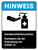 Hinweis - Handdesinfektionsstation verhindern COVID-19 (Notice - Hand Sanitizer Station Prevent COVID-19) ANSI Portrait - Wall Sign