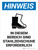Hinweis - In Diesem Bereich sind Stahlzehschuhe Erforderlich (Notice - Steel Toe Shoes Required in This Area) Portrait German - Wall Sign