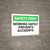 Safety First: Working Safely Prevents Accidents - Wall Sign
