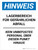 Hinweis - Lagerbereich für gefährliche Abfälle (Notice - Hazardous Waste Storage Area) German Portrait - Wall Sign