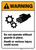 Warning: Operating Without Guards Death or Injury Could Occur ANSI - Wall Sign