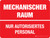MECHANISCHER RAUM (Mechanical Room) German - Wall Sign