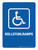Rollstuhlrampe (Wheelchair Ramp) German - Wall Sign