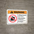 Warning: Lifting Hazard Reduce Injuries ANSI - Wall Sign