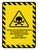 Tierschädlingsbekämpfung im Gange Gefahrenlinien (Animal Pest Control In Progress) Portrait German - Wall Sign