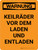 Warnung - Keilräder Laden Entladen (Warning - Chock Wheels Loading Unloading) Portrait German - Wall Sign