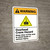 Warning: Overhead Crane Hazard Keep Clear Avoid Death ANSI - Wall Sign