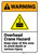 Warning: Overhead Crane Hazard Keep Clear Avoid Death ANSI - Wall Sign