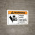 Warning: Pinch Point Keep Hands Clear During Operation ANSI - Wall Sign