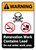 Warning: Renovation Work Contains Lead Do Not Enter ANSI - Wall Sign