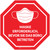 Halt Maske vor dem Betreten des Büros erforderlich (Stop Mask Required Before Entering Office) German - Floor Sign
