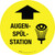 Augenspülstation (Eye Wash Station) Circular German - Floor Sign